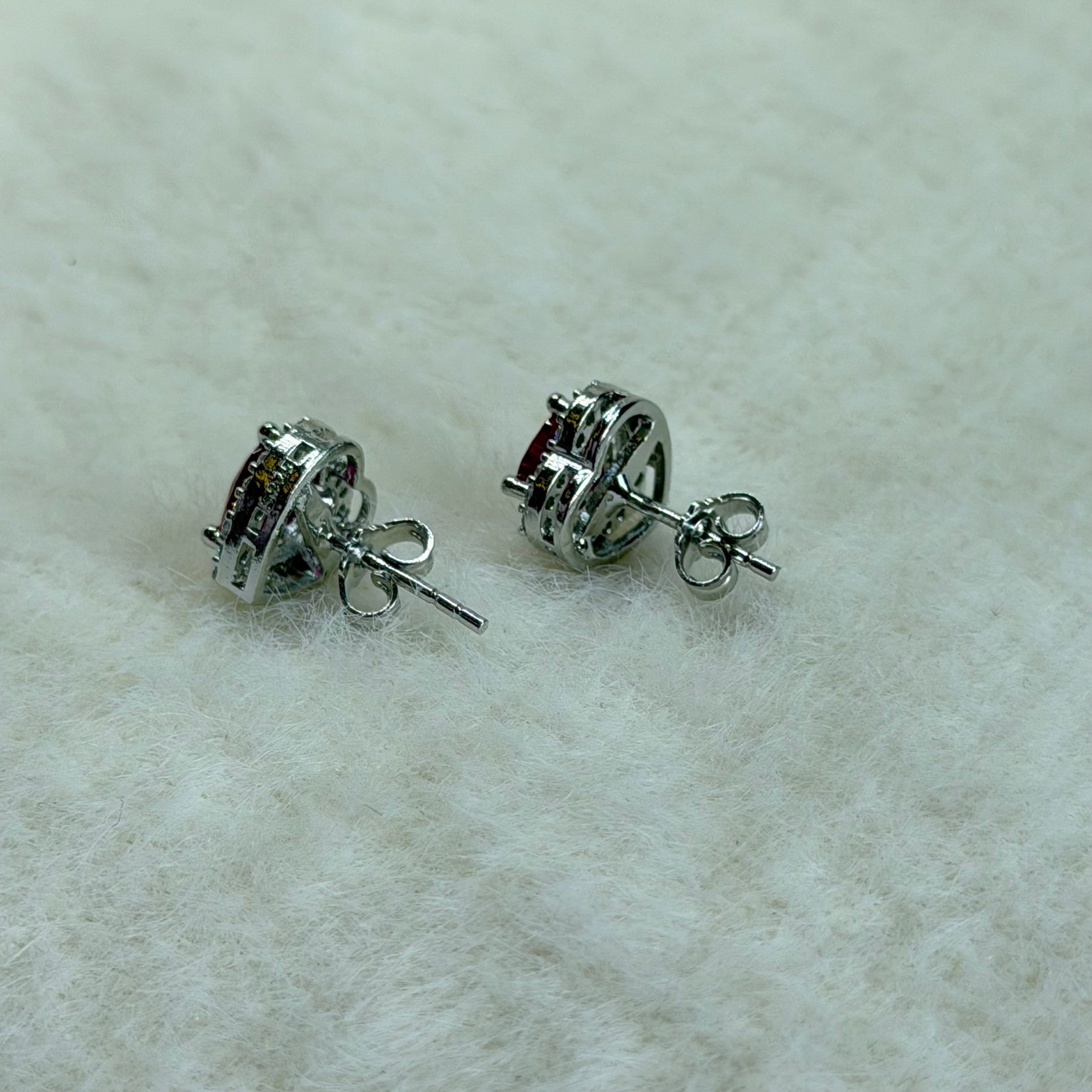 Konmer 925 Silver Heart Earrings