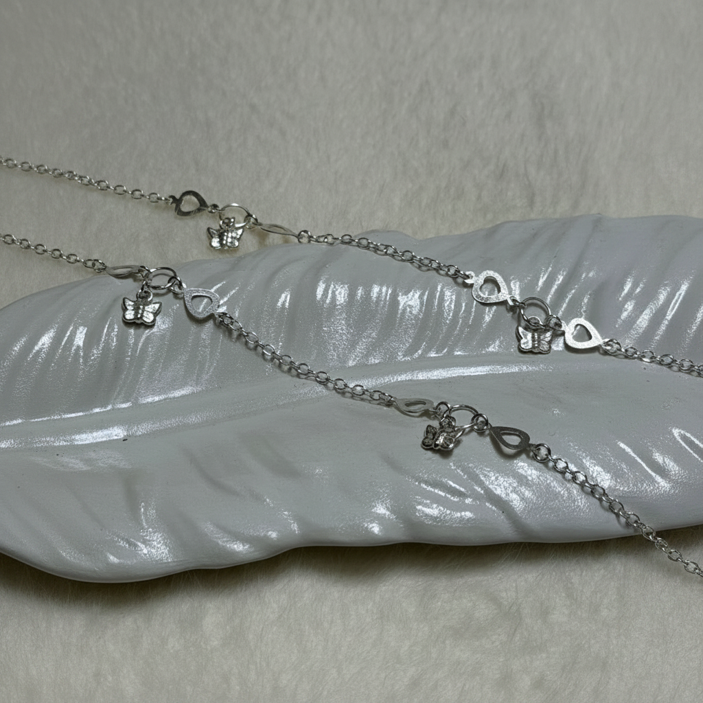 Konmer 925 Silver Anklets KAT-026