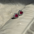 Konmer 925 Silver Heart Earrings