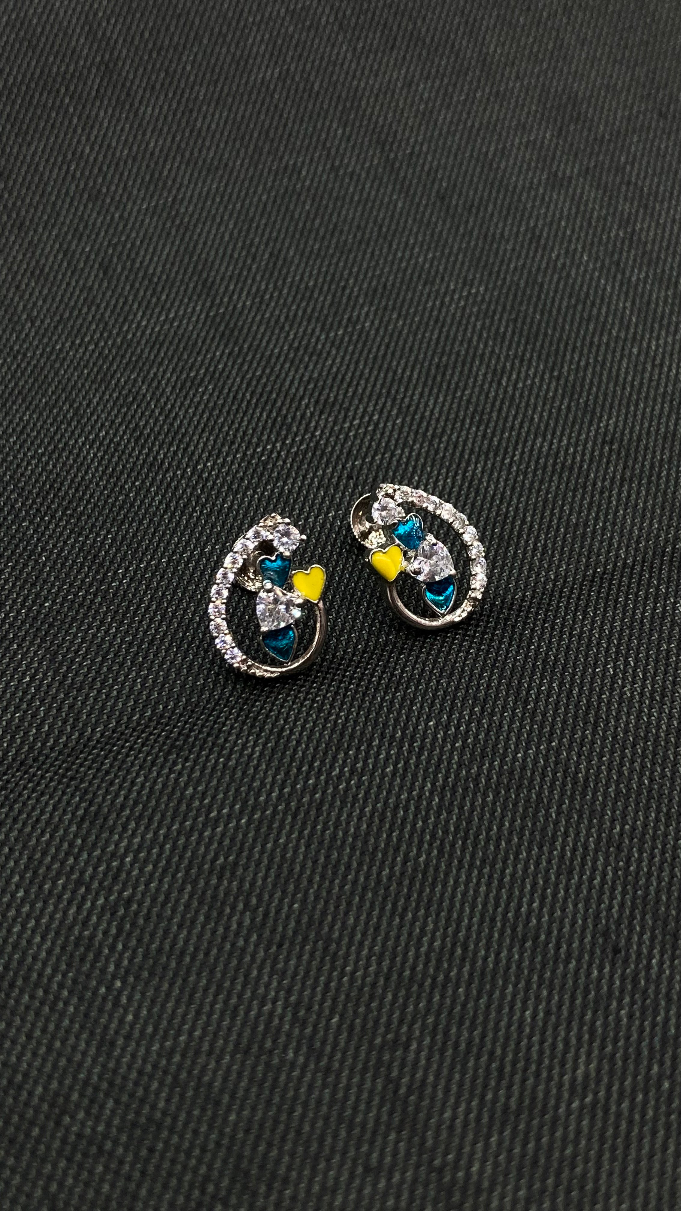 Silver Antique Zircon Earrings